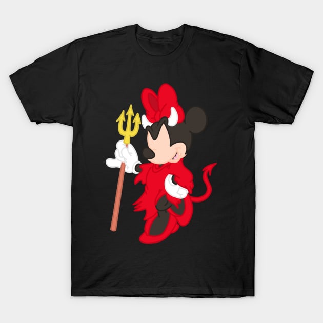 Devilish Minnie T-Shirt by VinylPatch